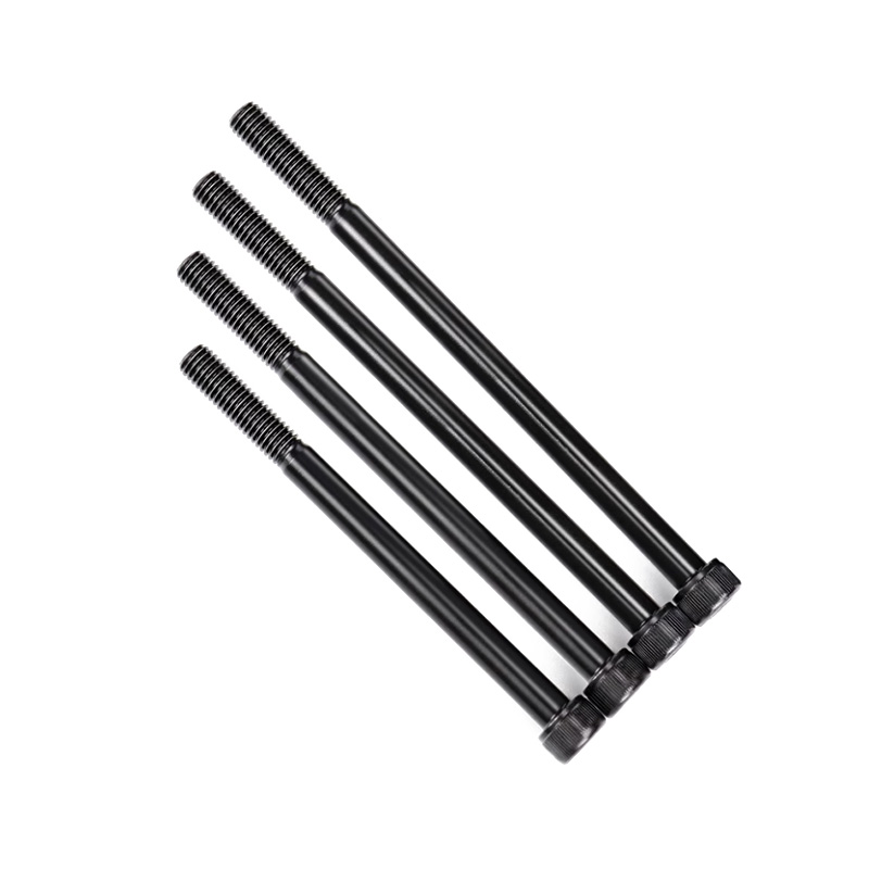 Itim na half-thread hexagon socket screw