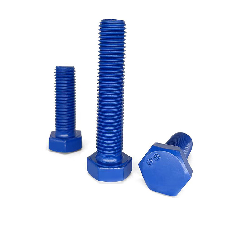 Baitang 10.9 12.9 8.8 A2 70 Hindi kinakalawang na asero Hexagonal Screw Blue Coated Screw
