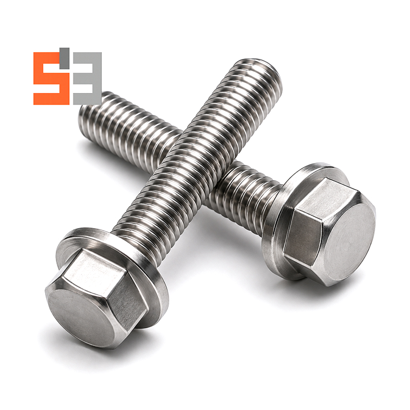 Hindi kinakalawang na asero 304 DIN 6921 Hex Flange Bolt Hindi kinakalawang na asero 304 DIN 6921 Hex Flange Bolt