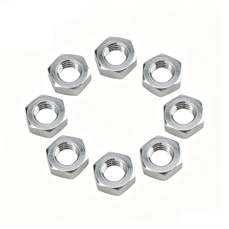 Stainless Steel 304 Plain Heavy Hex Jam Nuts Stainless Steel 304 Plain Heavy Hex Jam Nuts